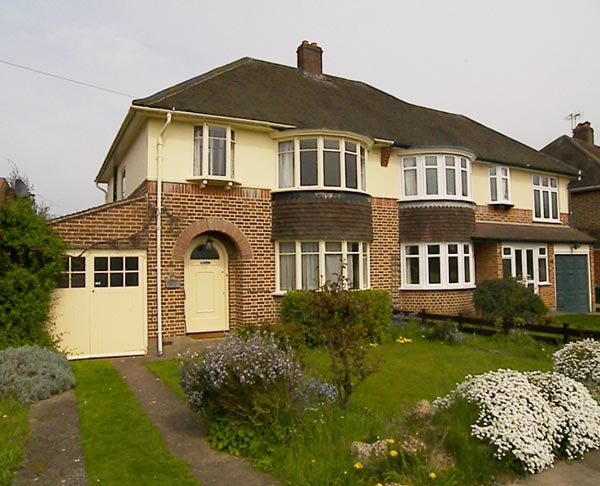 the typical british home. shown here totally original and the white pvc in the adjoining property