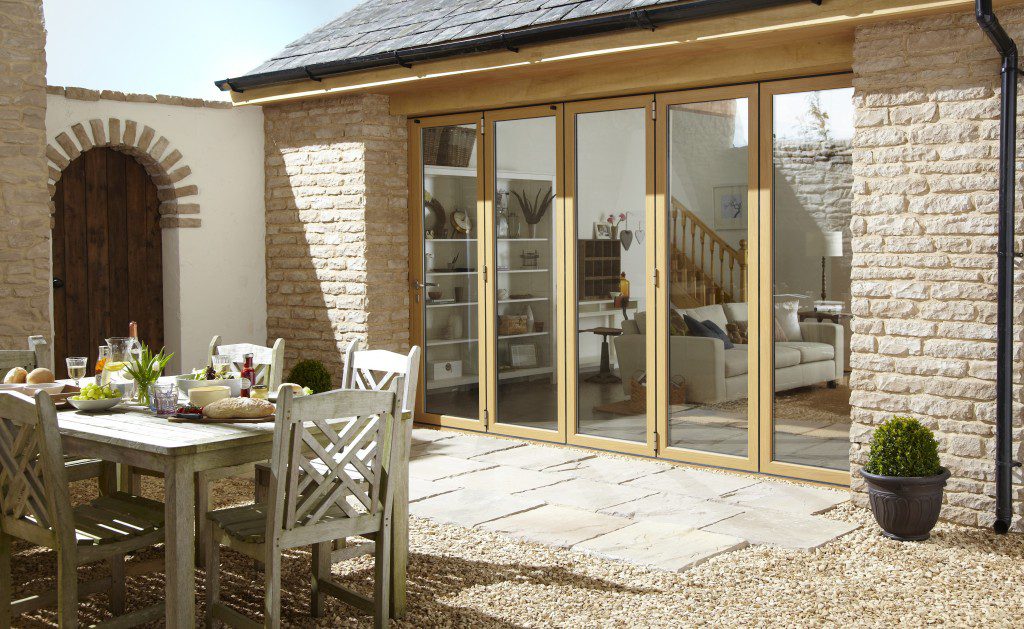 origin aluminium bifolding doors are one example of where this wood finish is used successfully