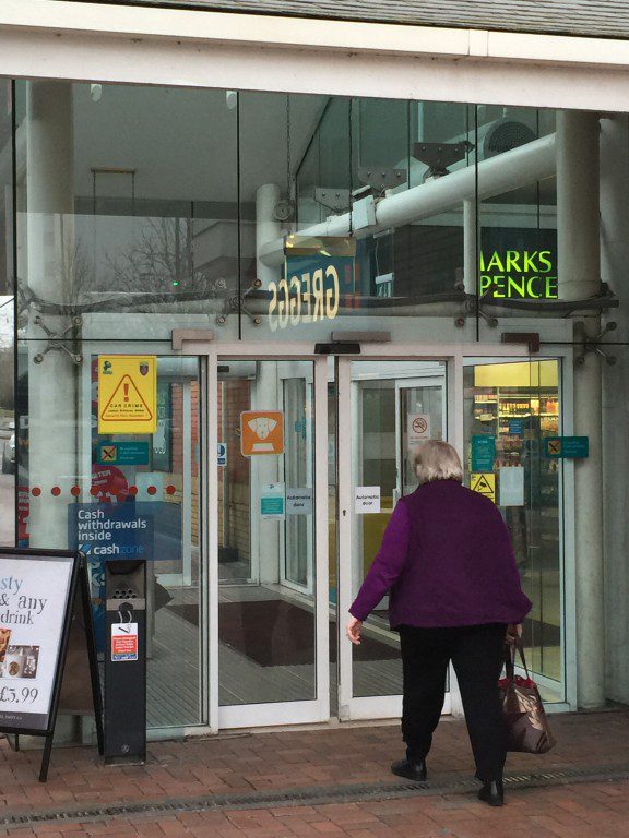 doors installed today are required by law to be accessible by the elderly and disabled. 