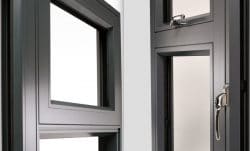 on the left an origin window with a standard fixed light and on the right with a dummy casement. 