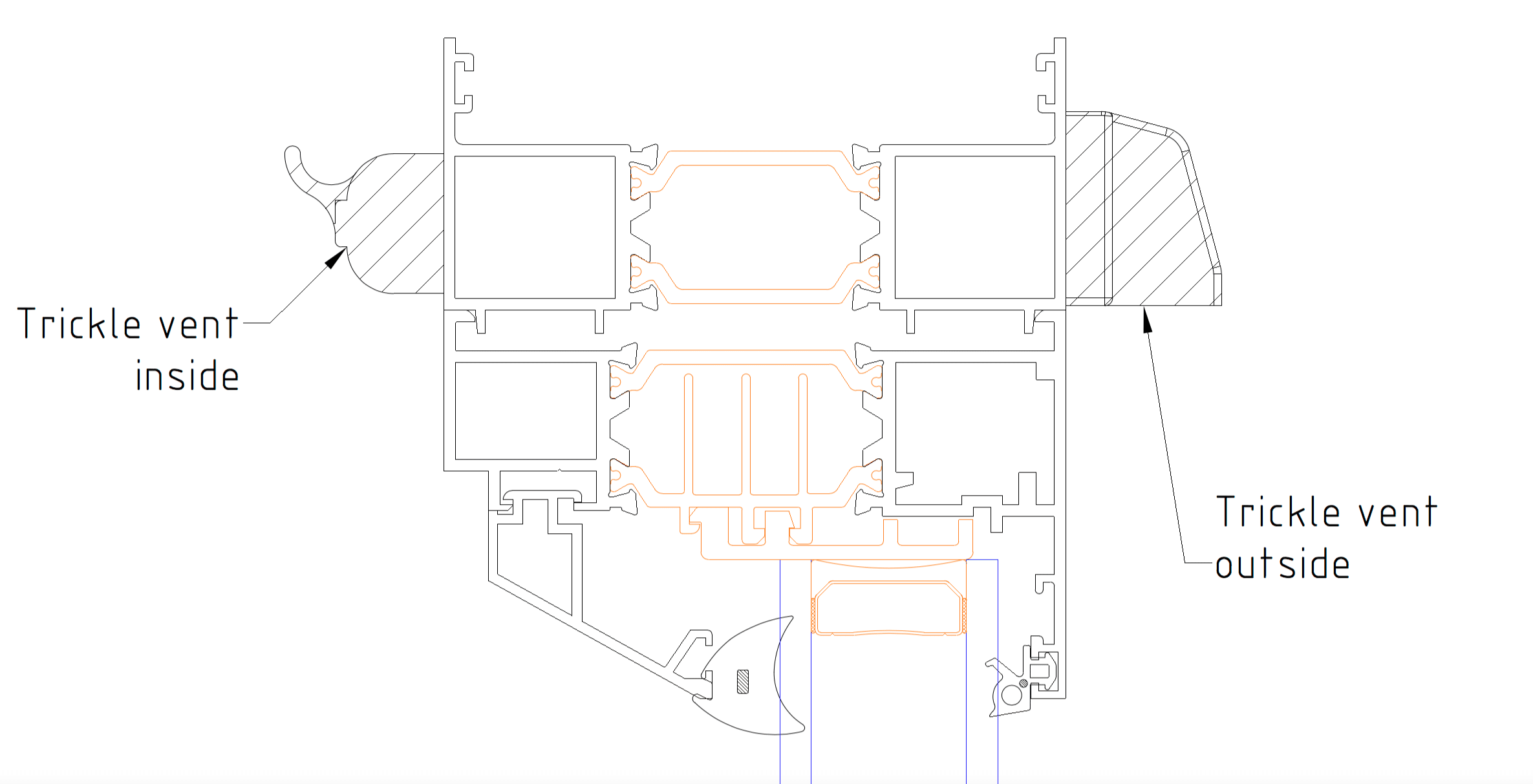 origin window trickle vent detail