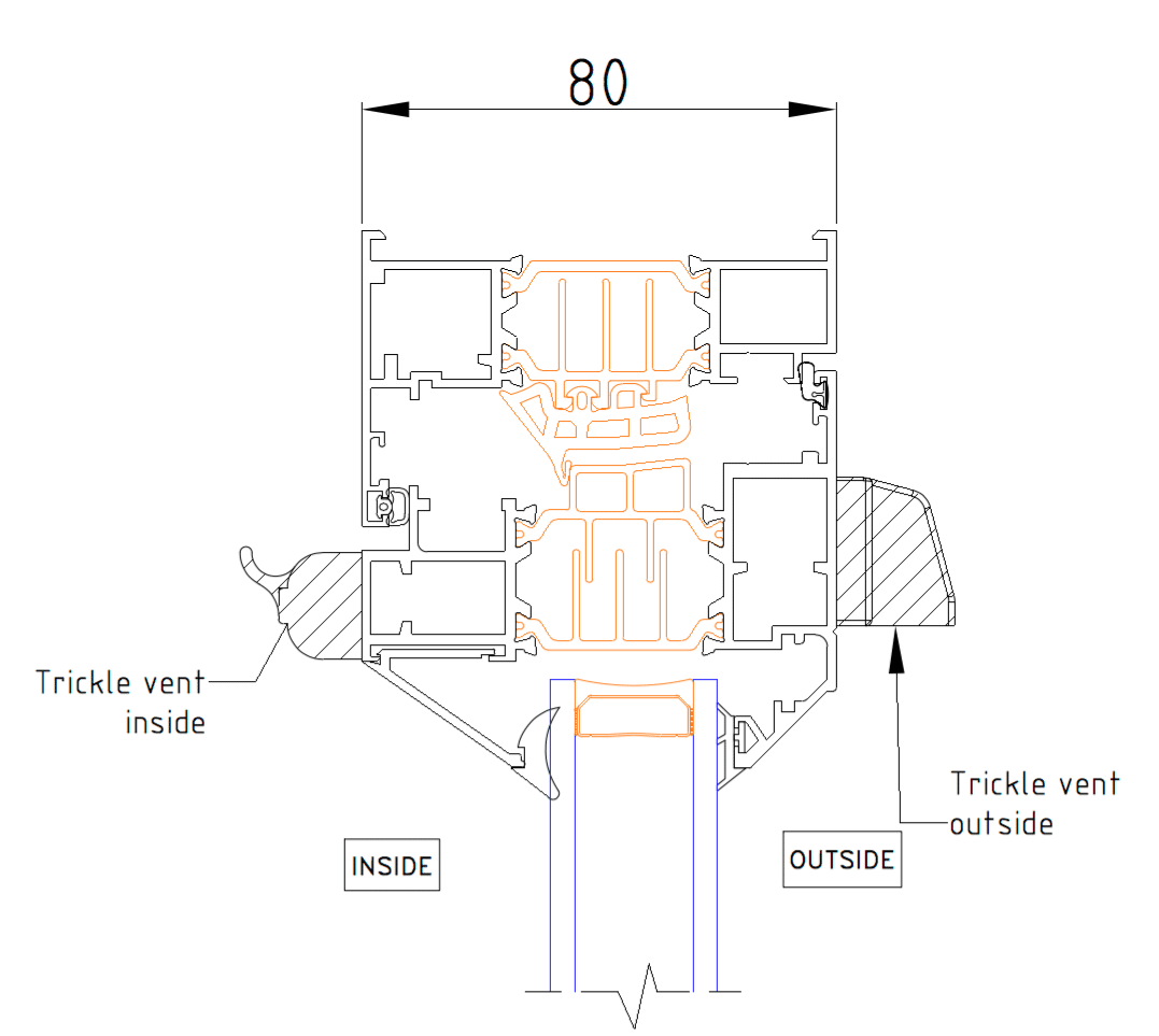 origin window trickle vent in sash.