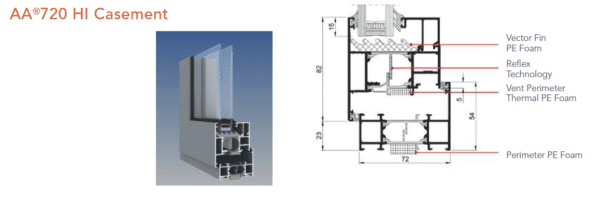 kawneer thermal window drawing. 