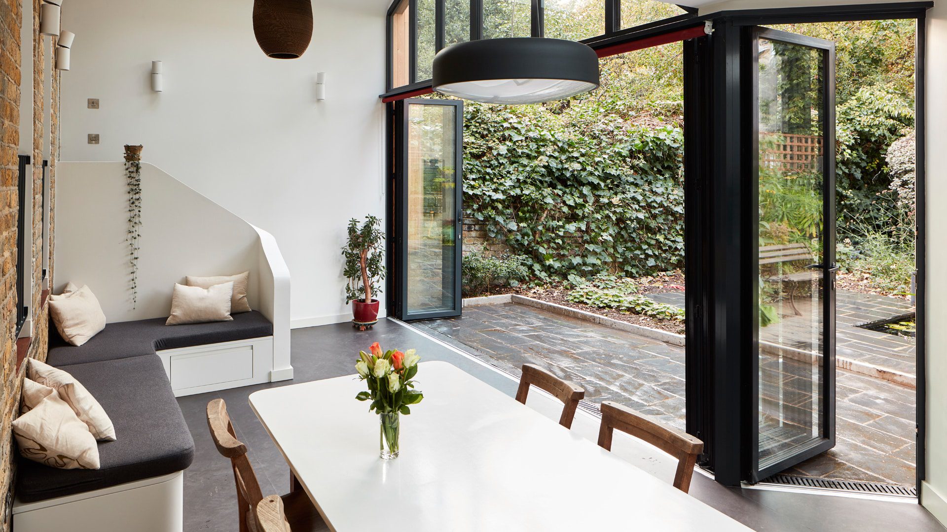 black sunflex bifold doors