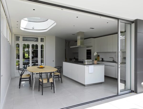 pocket sliding doors as alternatives to bifolding doors in london house