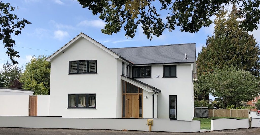 anglian home improvements windows in a new build house