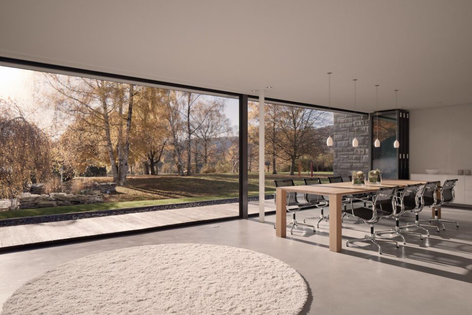 solarlux bifolding doors in black