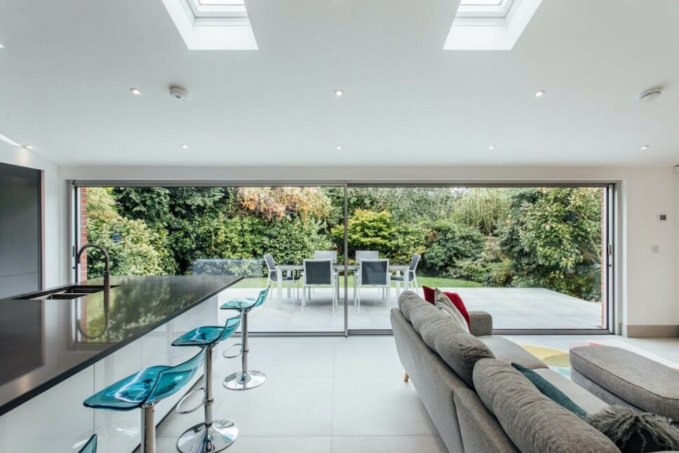 how to choose best patio doors showing slim doors in a luxury home