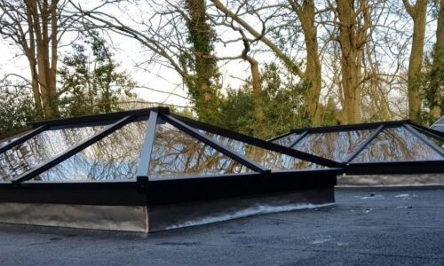 lantern roofs and rooflights in grey