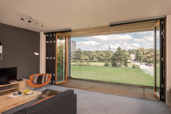 combinline bifolding doors in wood