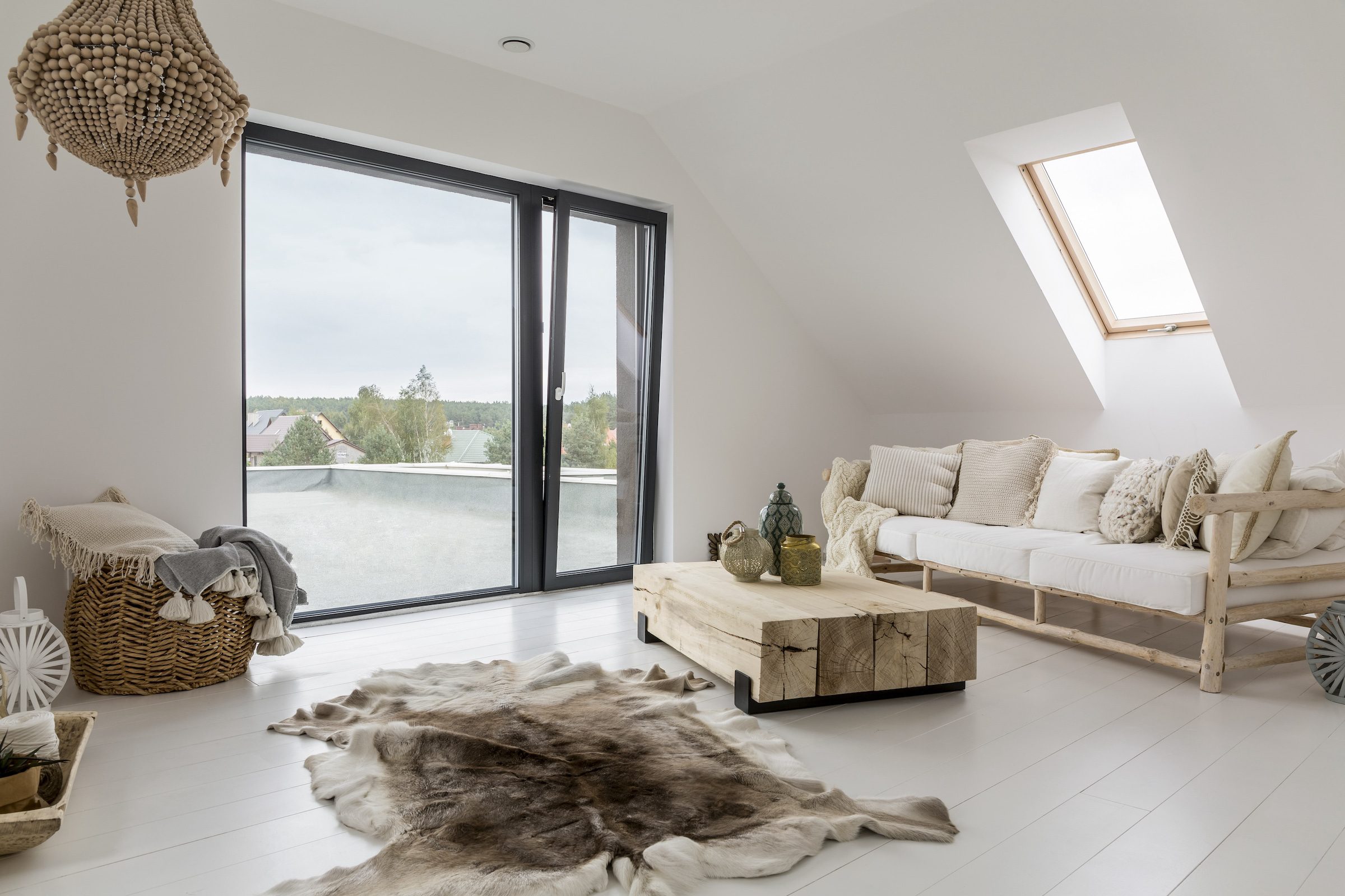 tilt and turn aluminium windows designs in a bedroom