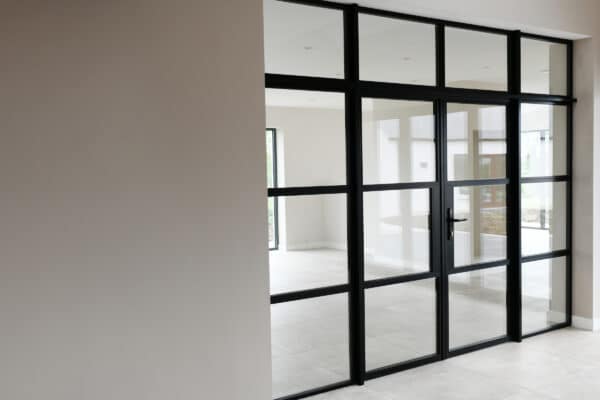 smart systems aluspace room divider in a new build house