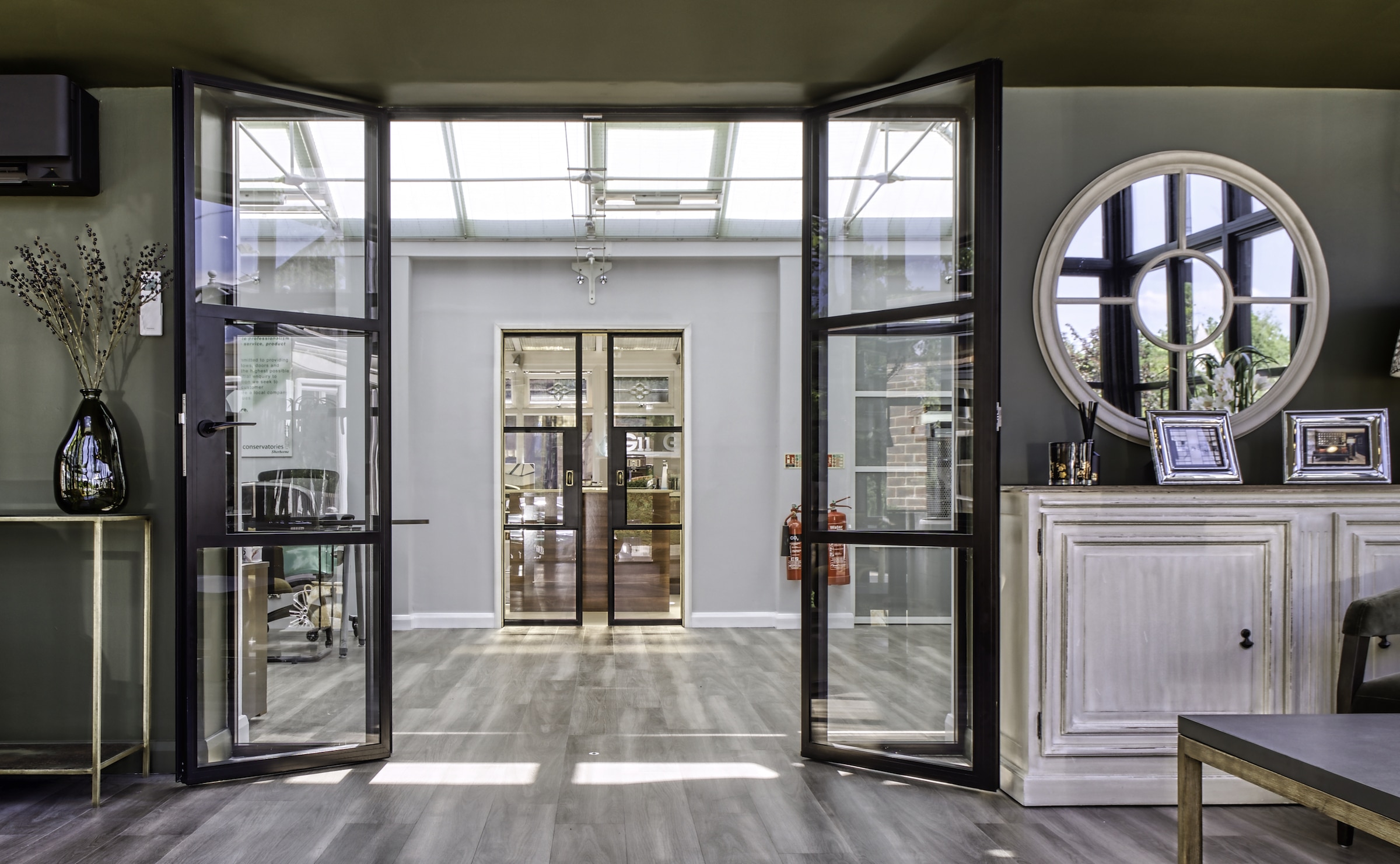 aluco internal doors in a traditional house extension