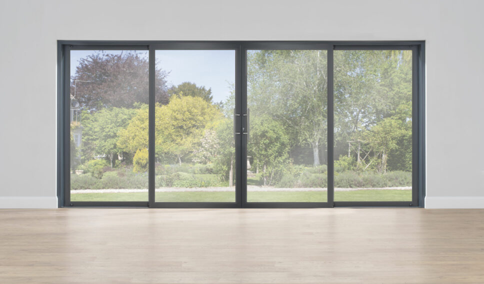 origin sliding doors 0s-29 model closed door with garden views