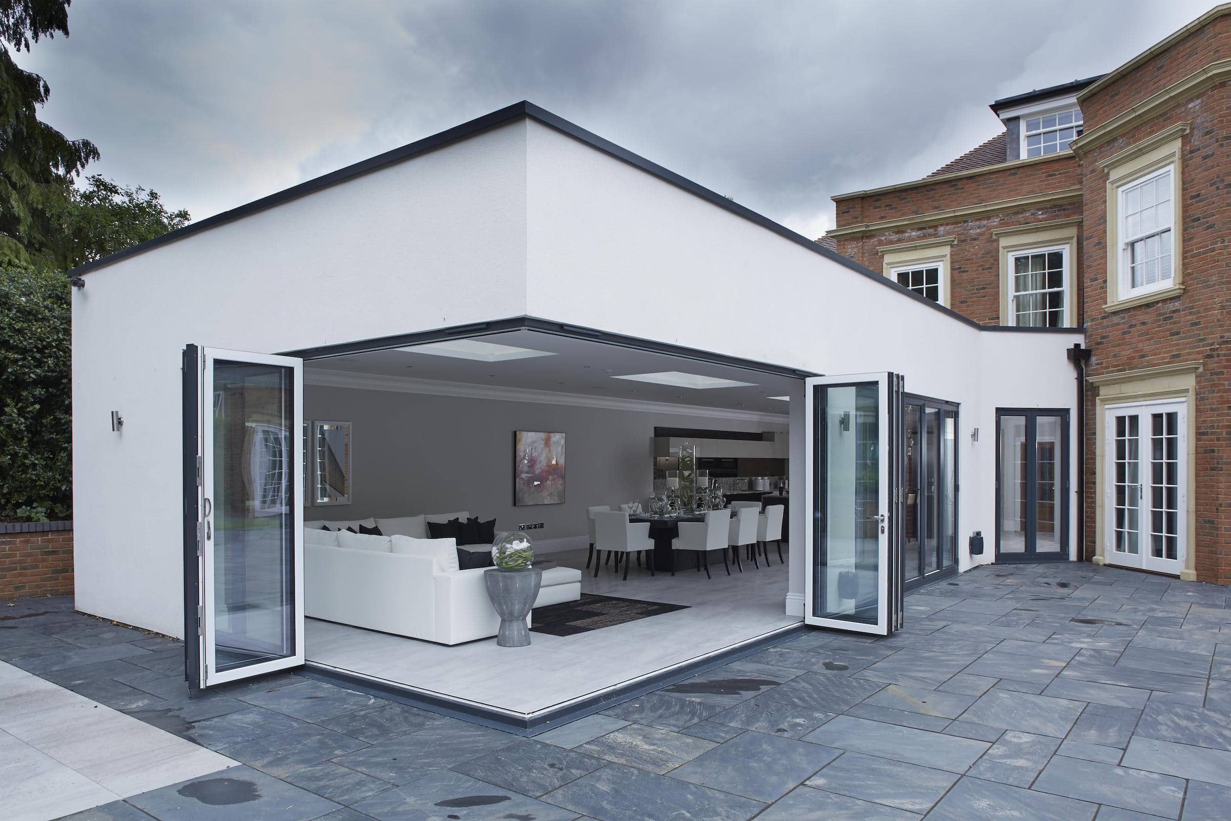 picture of open corner origin bifolds winning overall best bifolding doors