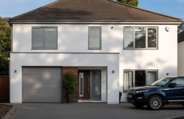 picture of a contemporary front door in a detached cheltenham, house