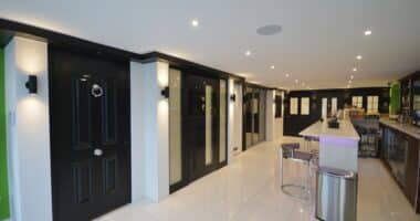 attlas doors in an essex showroom