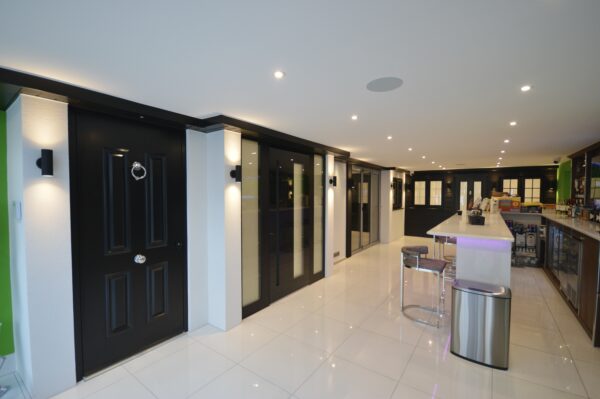 attlas doors in an essex showroom 