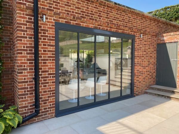 sunseeker slide and stack doors in a brickwork opening