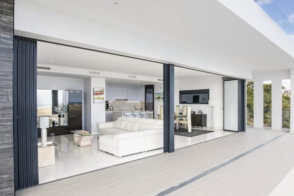 sunseeker doors open in a contemporary luxury home