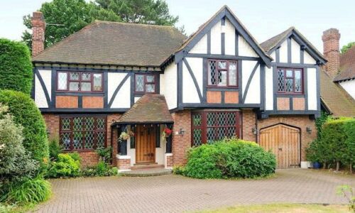 aluminium windows in suburban home.