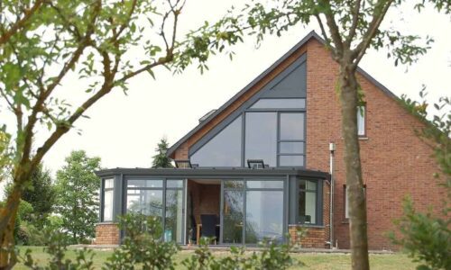 smarts curtain walling and windows in grey