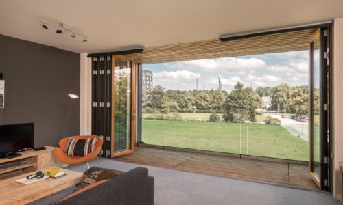 combinline bifolding doors in wood