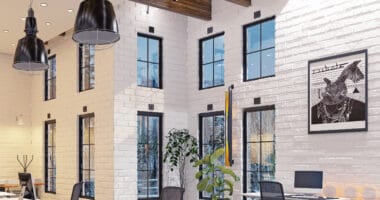 steel look windows