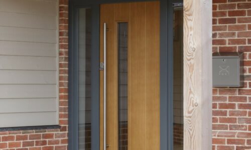 understanding front door cost: options and prices explained 5 bereco contemporary front door in a grey surround frame
