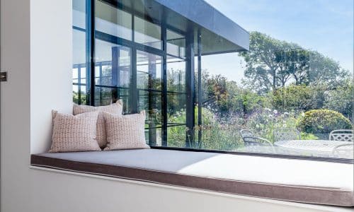 oriel windows by john knight glass in a contemporary home