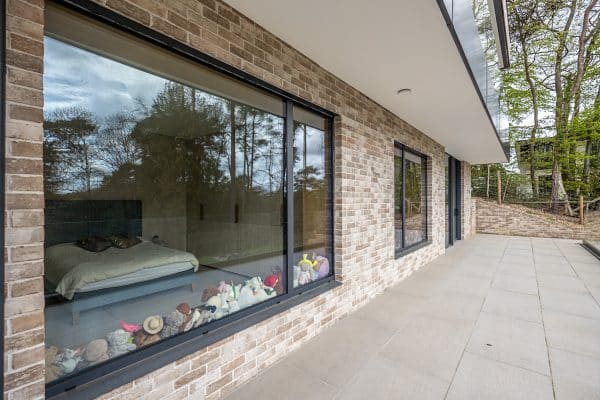 tilt and turn window in a conteporary house