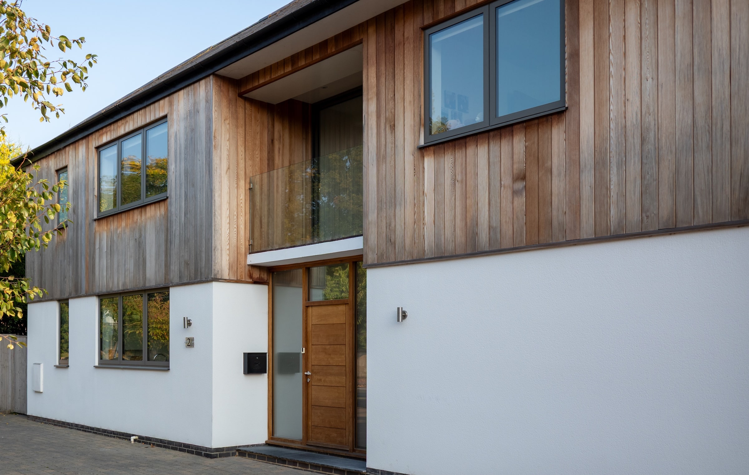 cortizo casement windows in rendered and clad house for best aluminium windows article